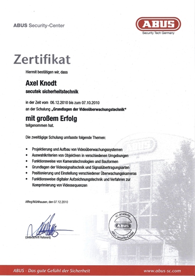 Certificate 1